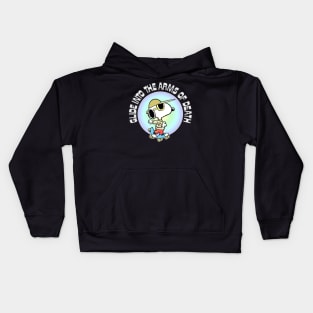 Glide Into The Arms Of Death / Nihilism Design Kids Hoodie